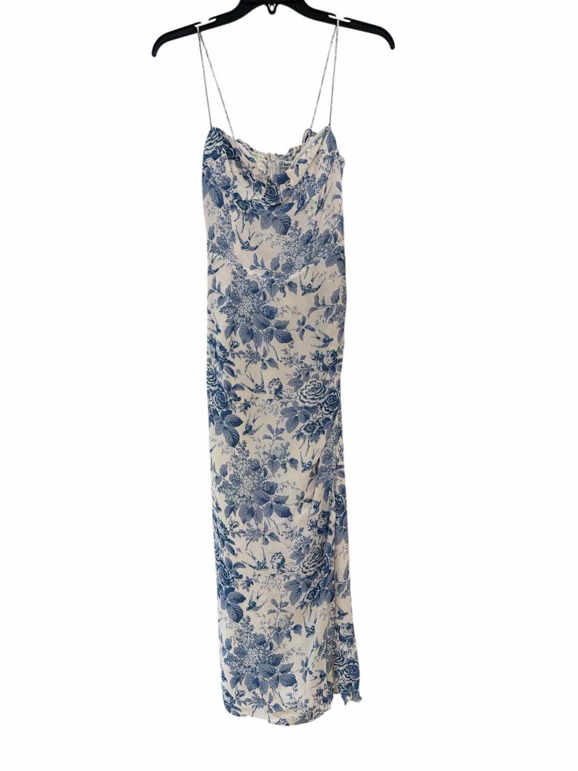 Reformation Blue and White Size 0 Dress