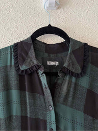 Reformation Green and black Size 4 Dress