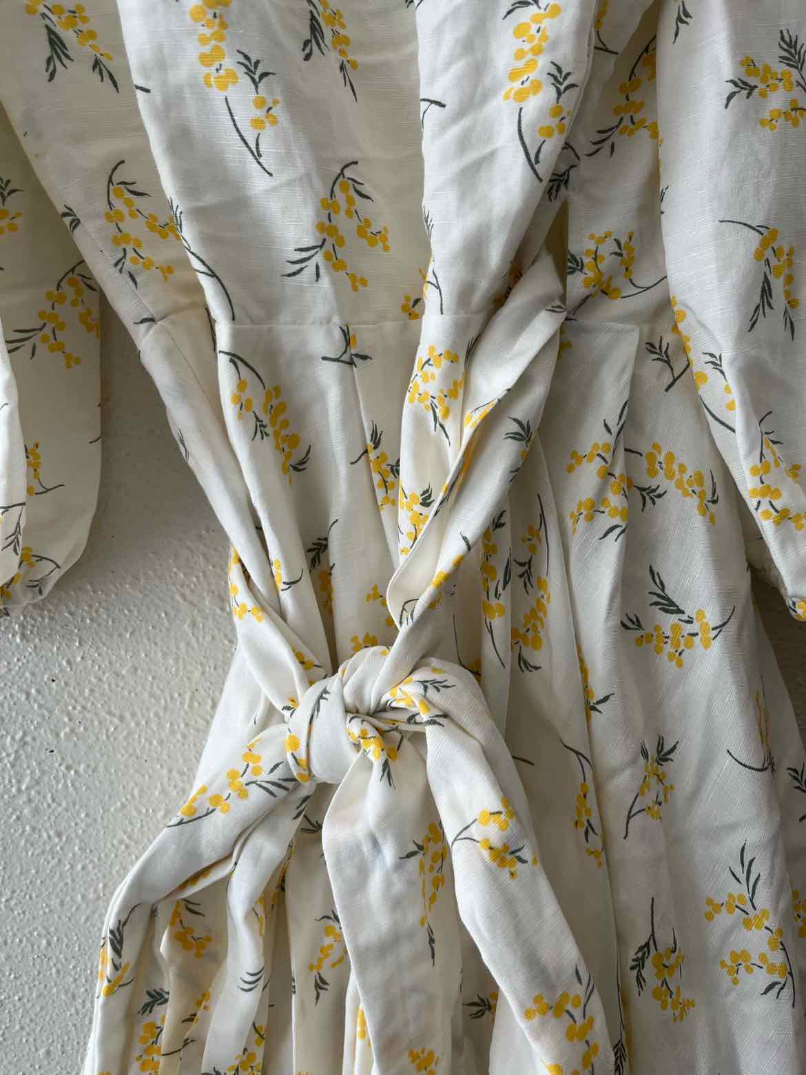 Claudie Pierlot White and Yellow Size 36 Dress