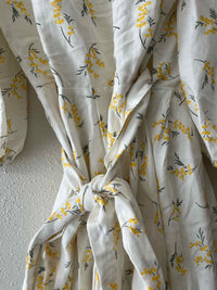 Claudie Pierlot White and Yellow Size 36 Dress