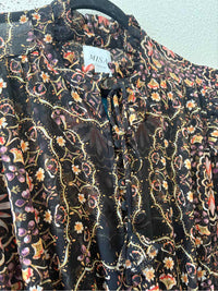 Misa Black Multi Size M Dress