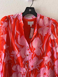 Milly Red multi Size 2 Dress
