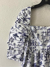 o.p.t Blue and White Size M Dress