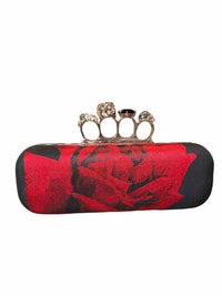 Alexander McQueen black and red Clutch