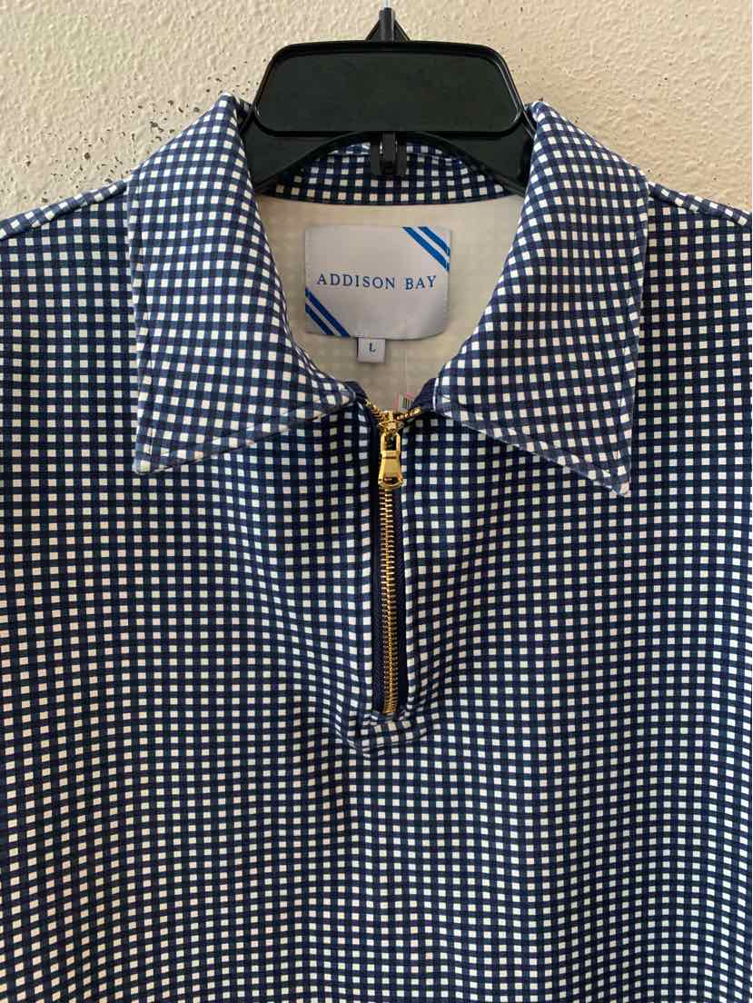 Addison Bay Navy and White Size L Shirt