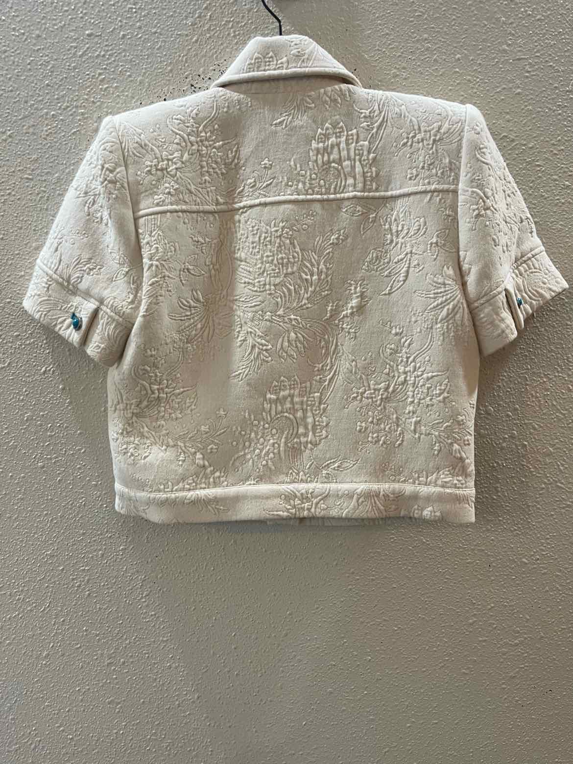 lagence Cream and Blue Size 2 Shirt
