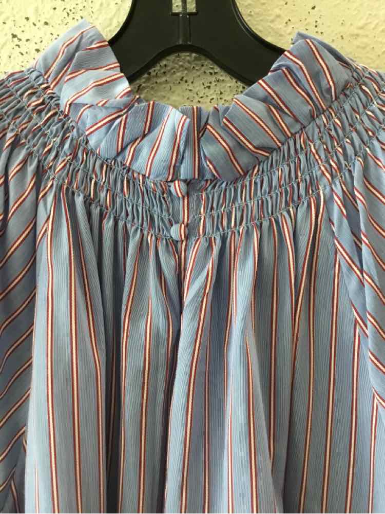 Caryn Lawn Blue Multi Size No Label Shirt