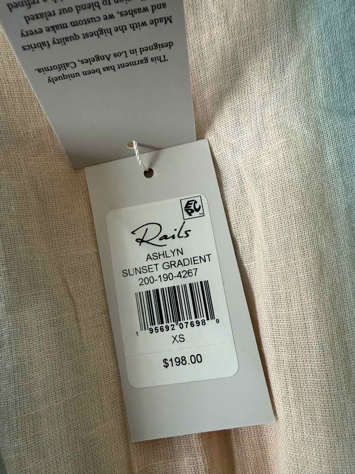 Rails Light Blue Multi Size XS Dress
