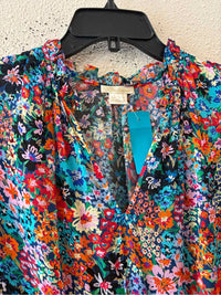 Shoshanna navy multi Size 0 Dress