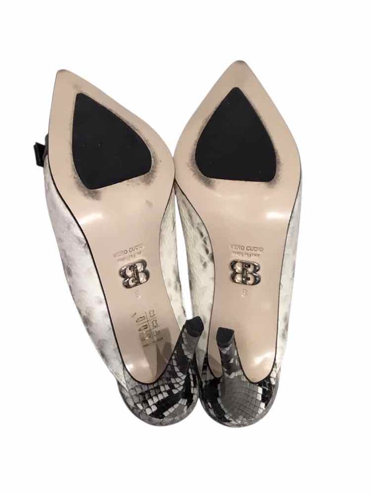 Beautiisoles Black and white Size 8 Shoes