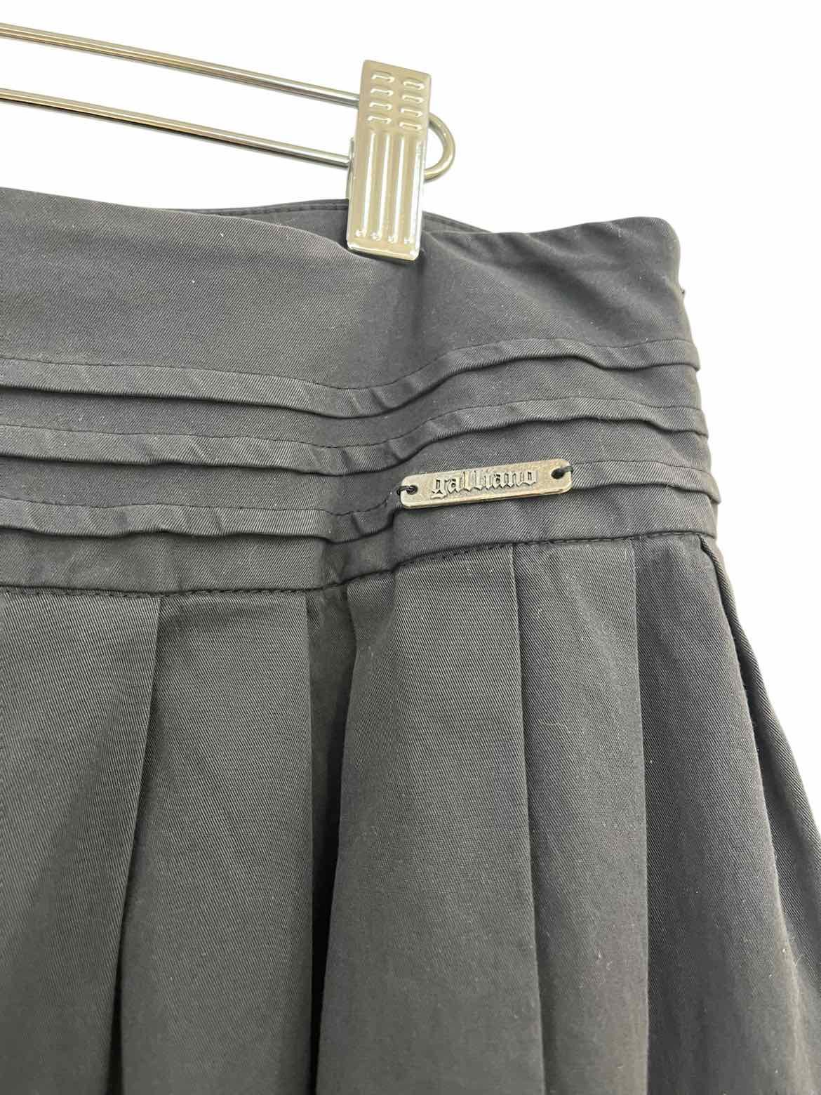 Galliano Black Size 44 Skirt