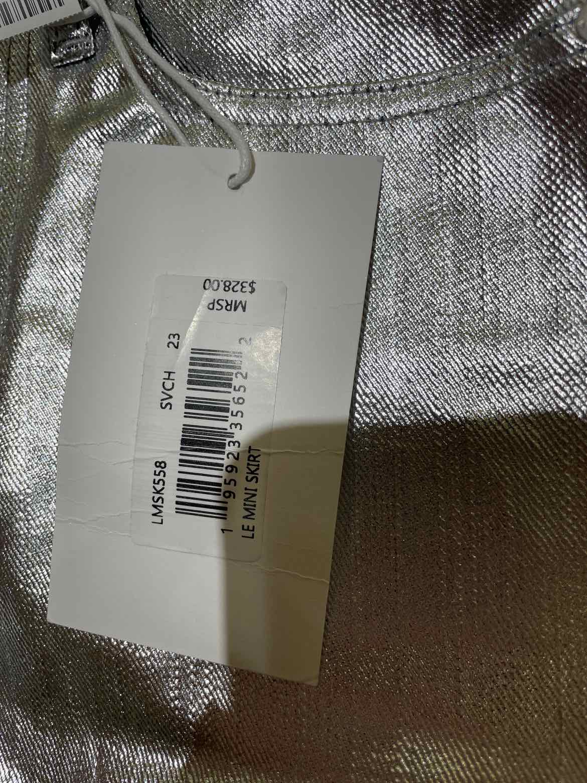 Frame Metallic Silver Size 23 Skirt