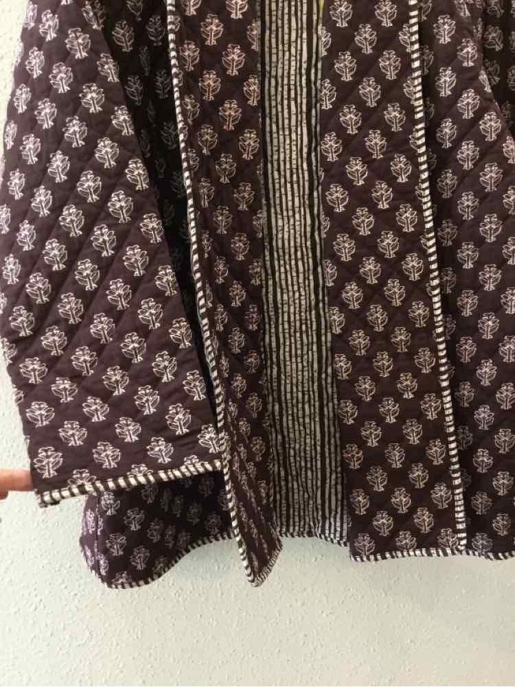 Fox & Hen Brown and Cream Size XS Jacket