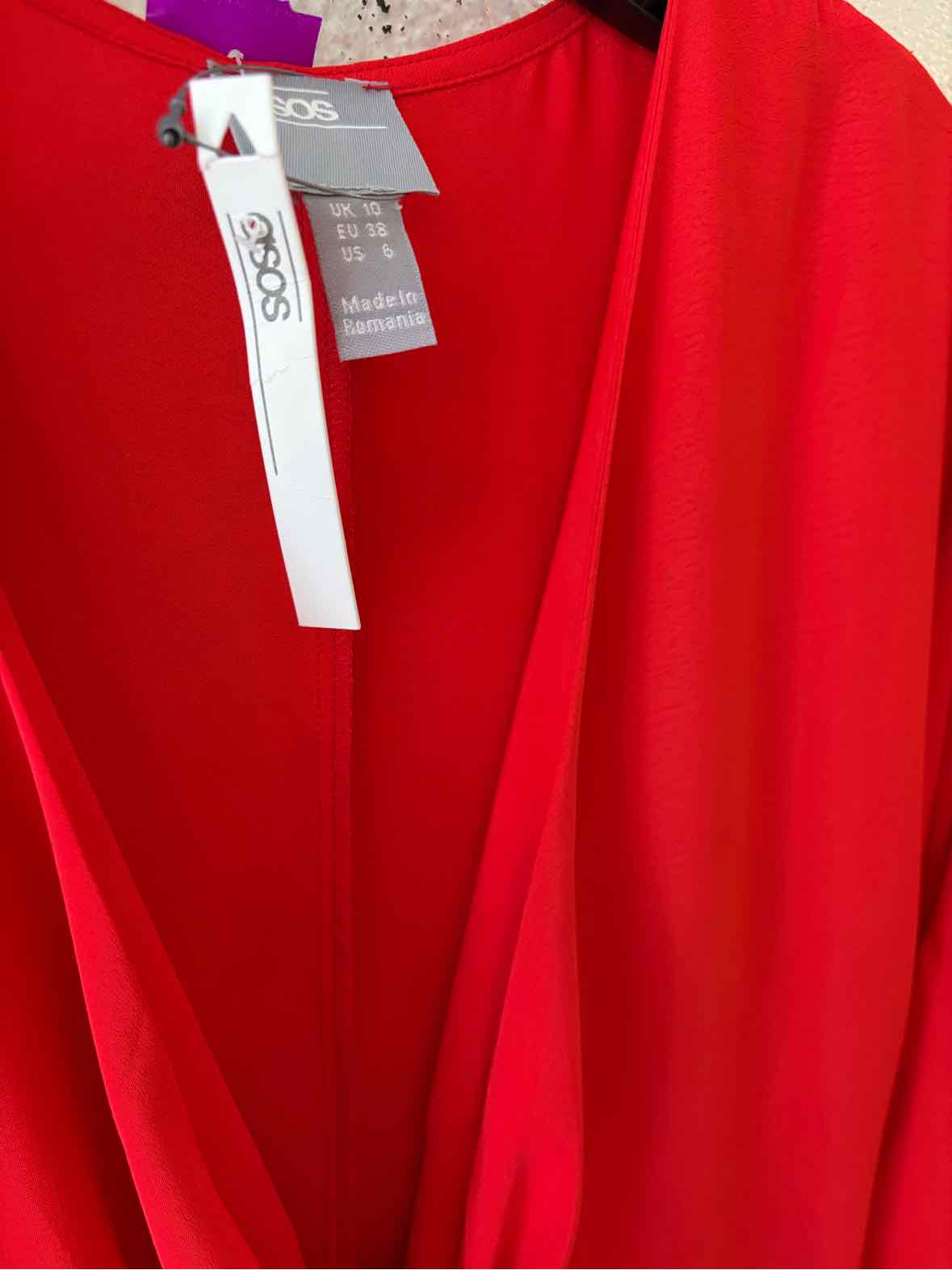 asos Red Size 6 Dress