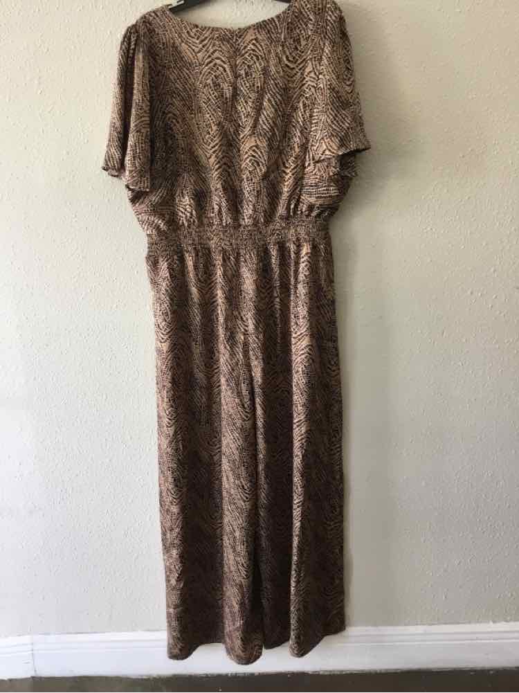 she & sky Brown and black Size 1X Dress