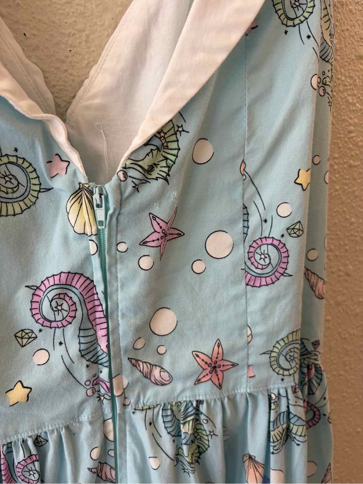 Hell Bunny Aqua Multi Size M Dress