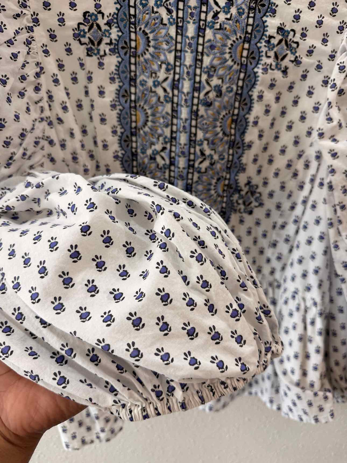 by Anthropologie White Multi Size L Shirt