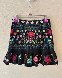 asos Black Multi Size 2 Skirt