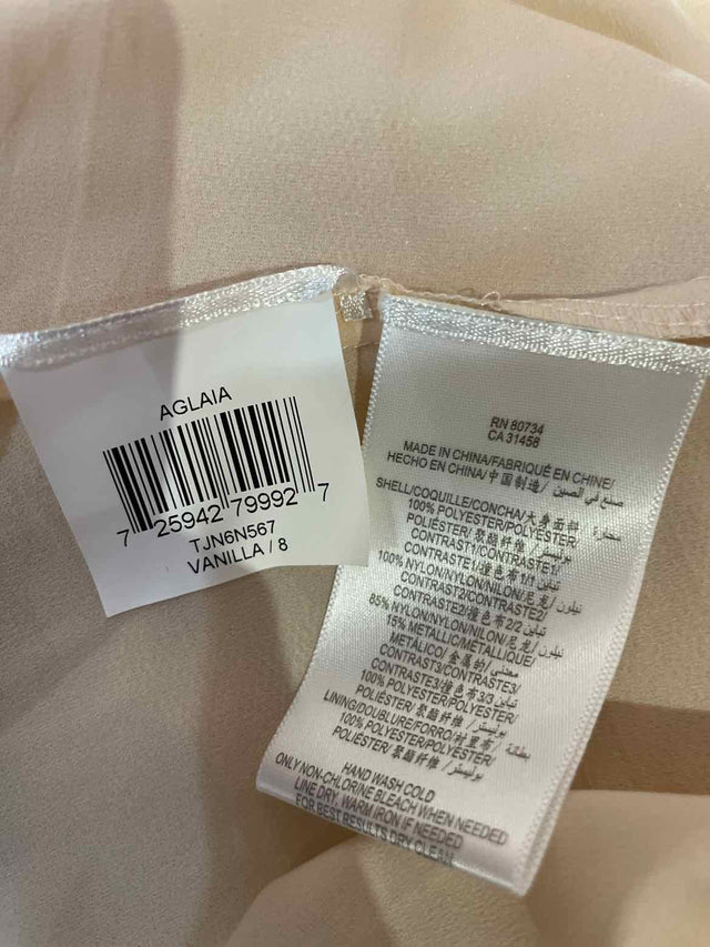 BCBGMax Azria Cream Size 8 Dress