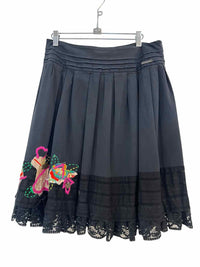 Galliano Black Size 44 Skirt