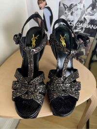 Saint Laurent Black Size 38 Shoes
