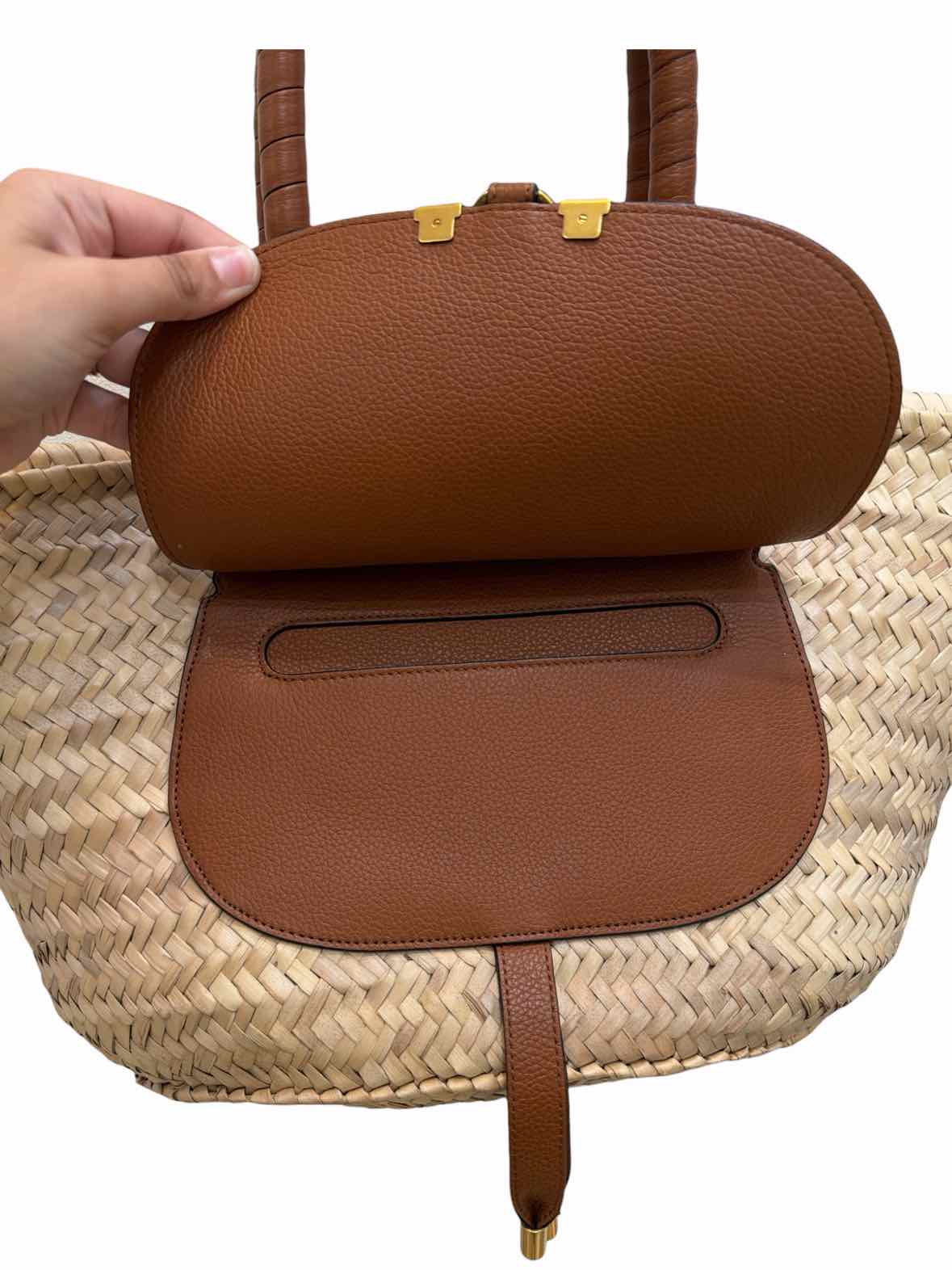Chloe Marcie Beige Handbag