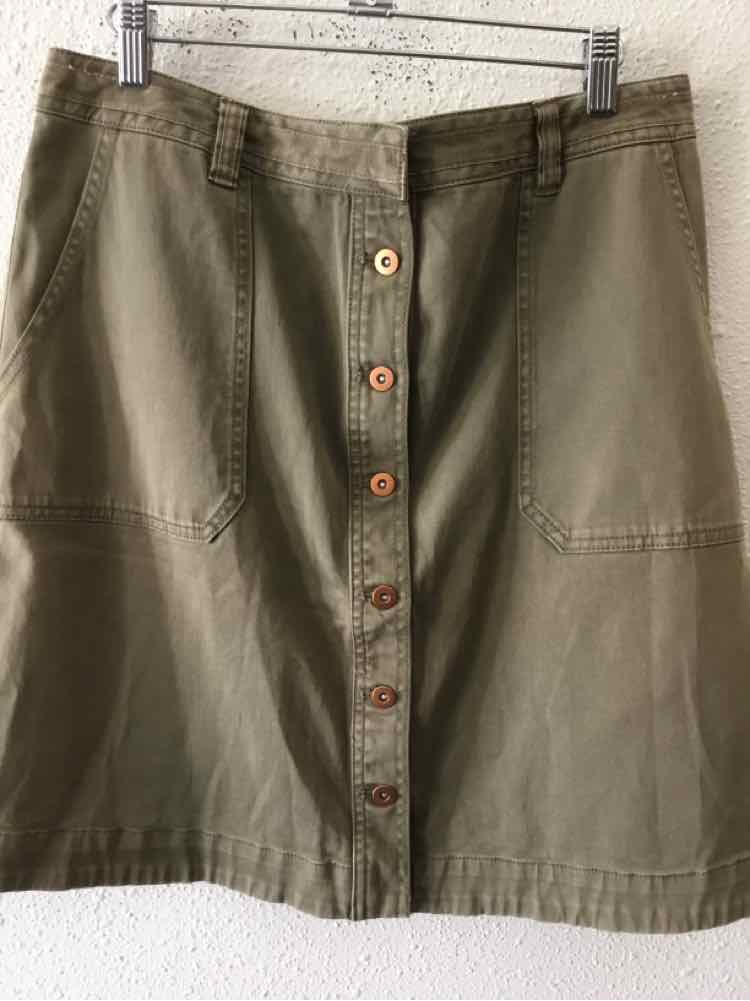 Pilcro Olive Green Size 10 Skirt