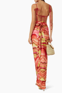 Andrea Iyamah Orange Multi Size S/M 2 PC Dress