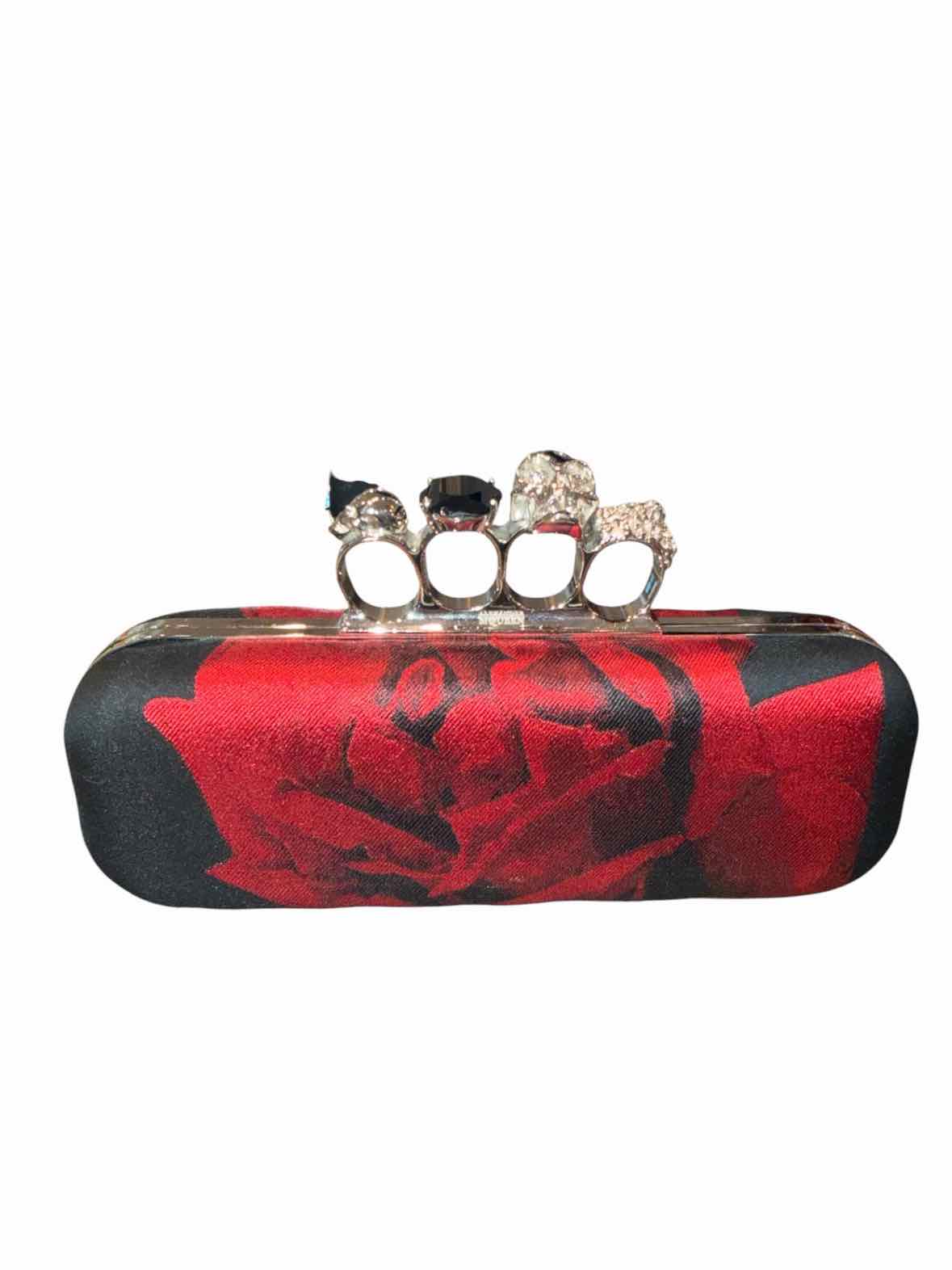 Alexander McQueen black and red Clutch