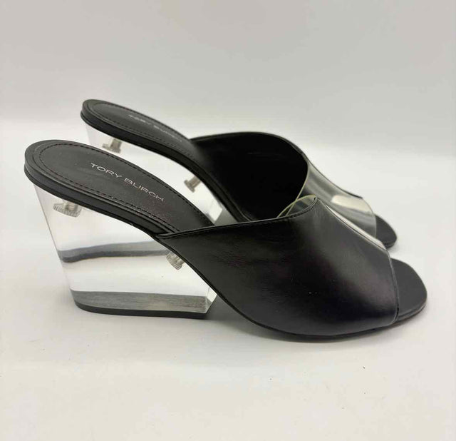 Tory Burch Black and Clear Size 8 Shoes