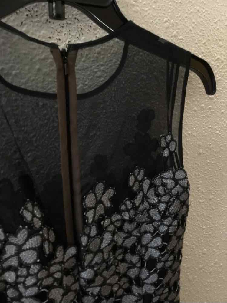 carmen marc valvo black dress and silver Size 4 Keep in mind that April26-Promo Linen/Length:With train Cotton Comfort Slouchy Drawstring