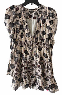 ULLA JOHNSON Cream Multi Size 0 Dress