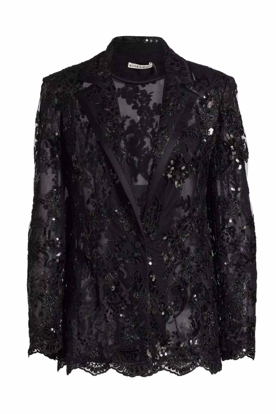 alice + olivia Black Size 6 Blazer