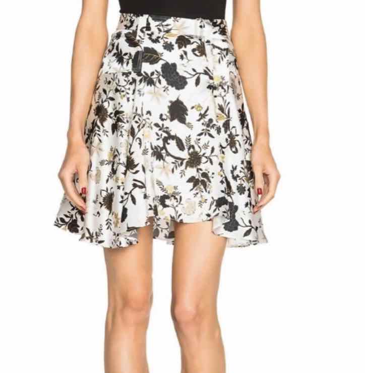 A.L.C. white black and blue Size 2 Skirt