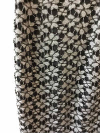Carmen Marc Valvo Black and silver Size 4 Dress