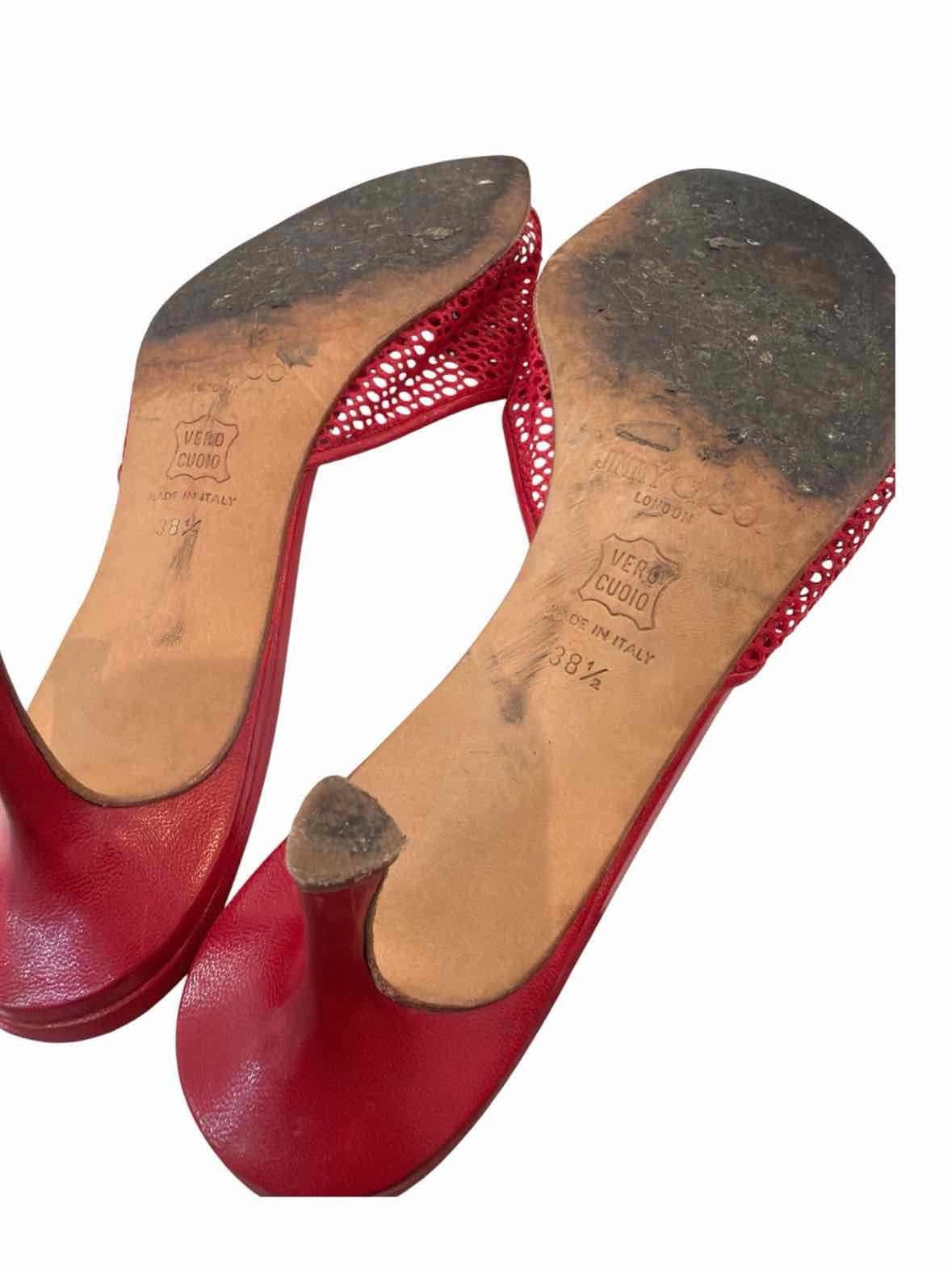 Jimmy Choo Red Size 38 1/2 Shoes