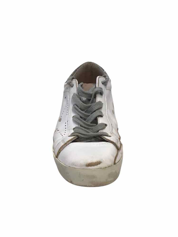 Golden Goose White and Gold Size 37 Shoes