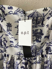 o.p.t Blue and White Size M Dress