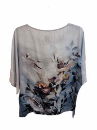 Go by Gosilk Light Grey Size S Blouse