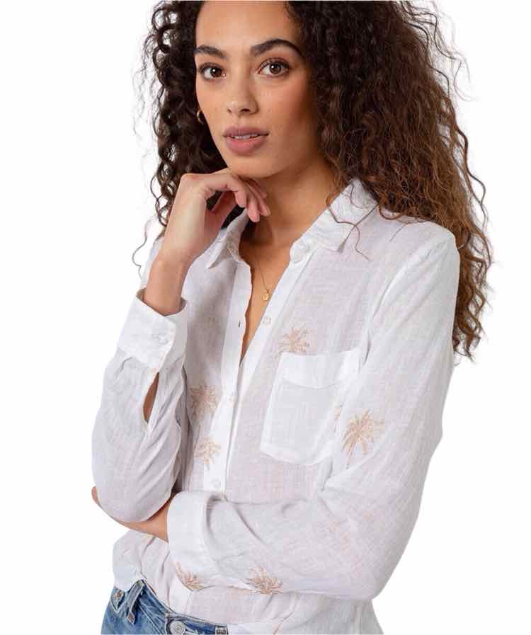 Rails White and Gold Size XL Shirt