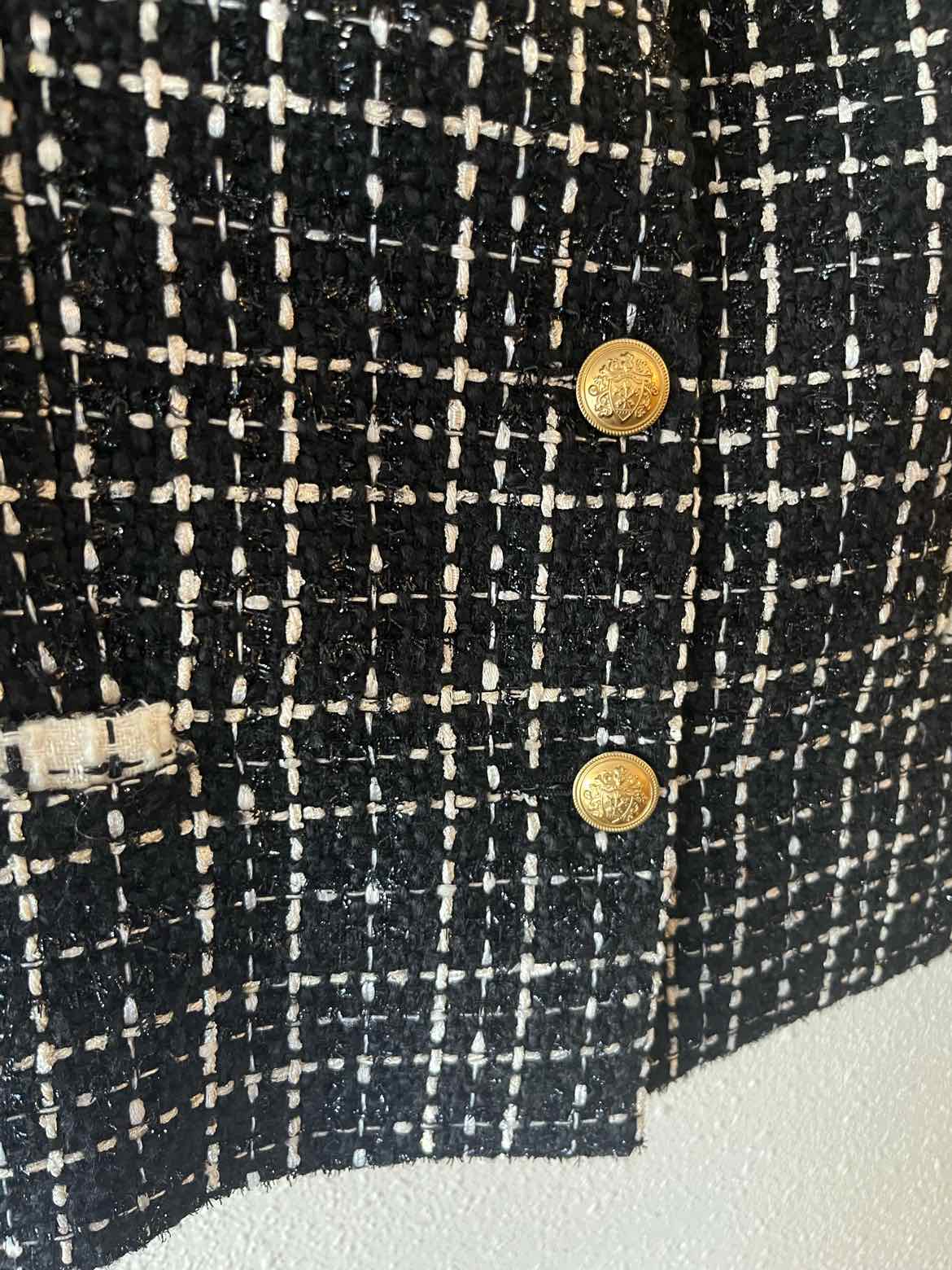 Alice + Olivia Classics Black and white Size 8 Jacket