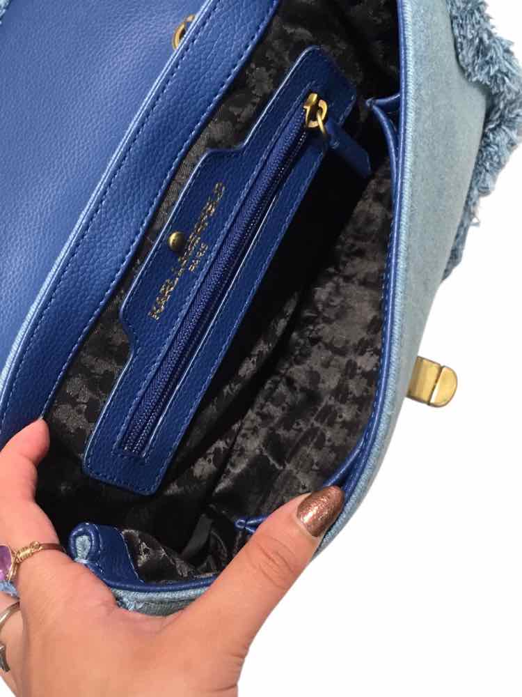Karl Lagerfeld Clutch Blue Handbag