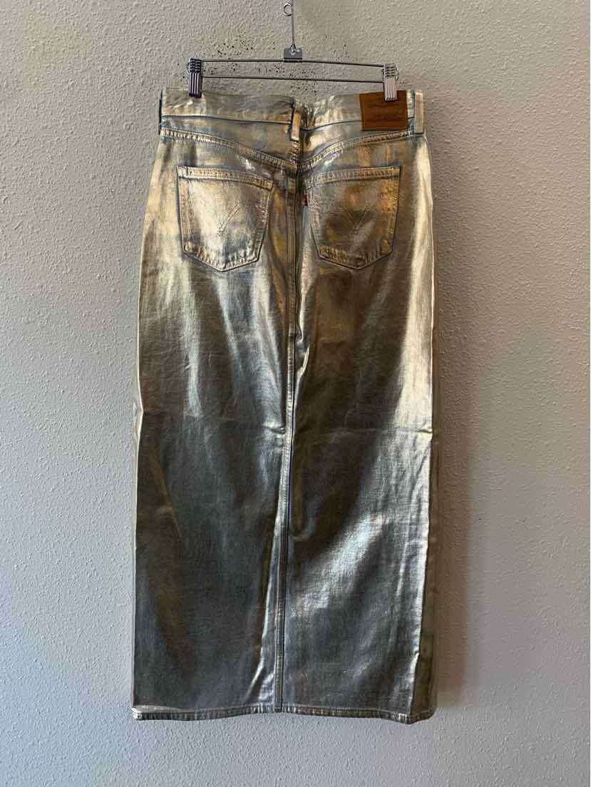 Levi Strauss & Co metallic gold Size 28 Skirt
