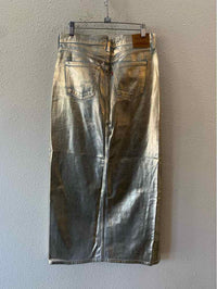 Levi Strauss & Co metallic gold Size 28 Skirt