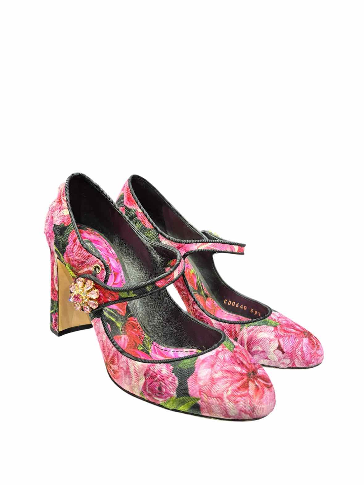 Dolce and Gabana Black and Pink Size 39 1/2 Shoes