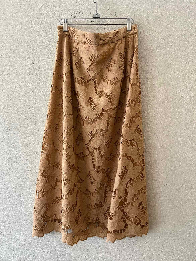Eb Luxe Los Angeles Tan Size L Skirt