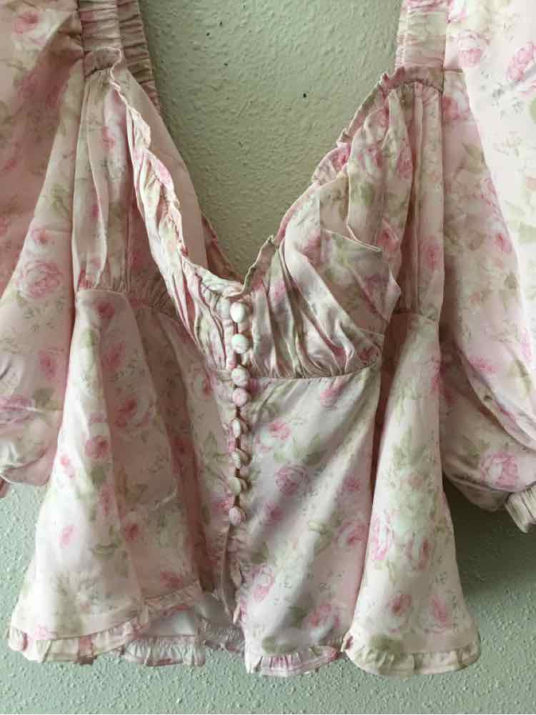 For Love & Lemons Pink Multi Size 1X Shirt