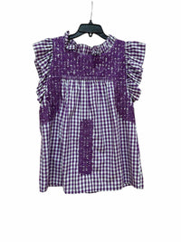 J marie Purple and White Size S Shirt