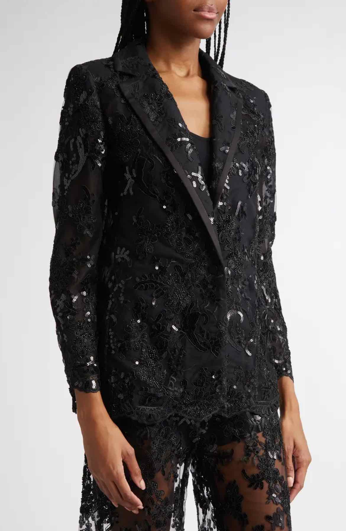 alice + olivia Black Size 6 Blazer