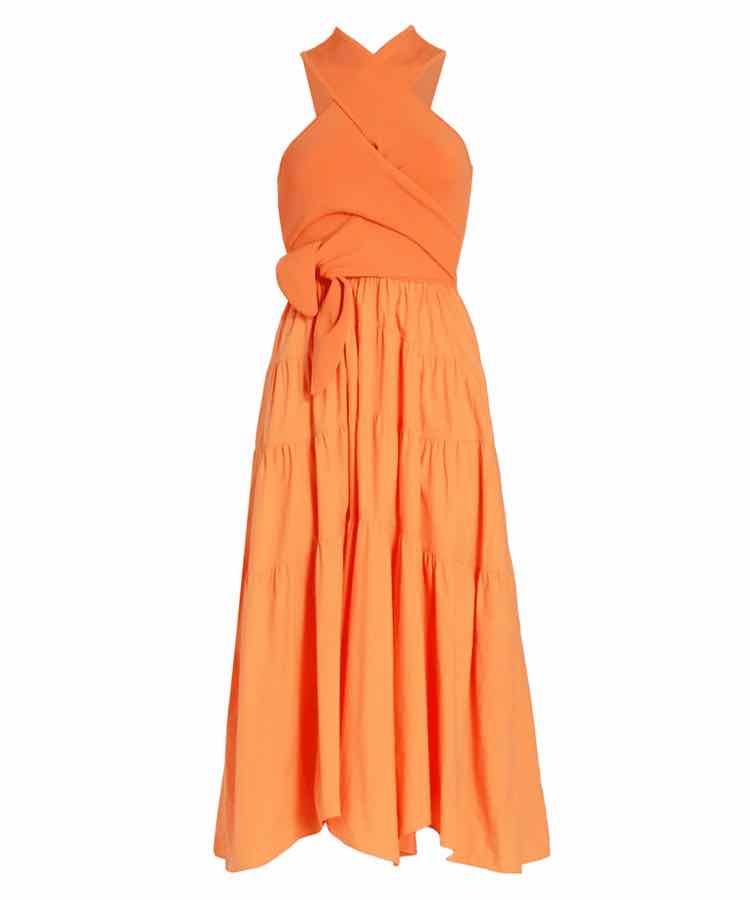 Derek Lam 10 Crosby Orange Size 8 Dress